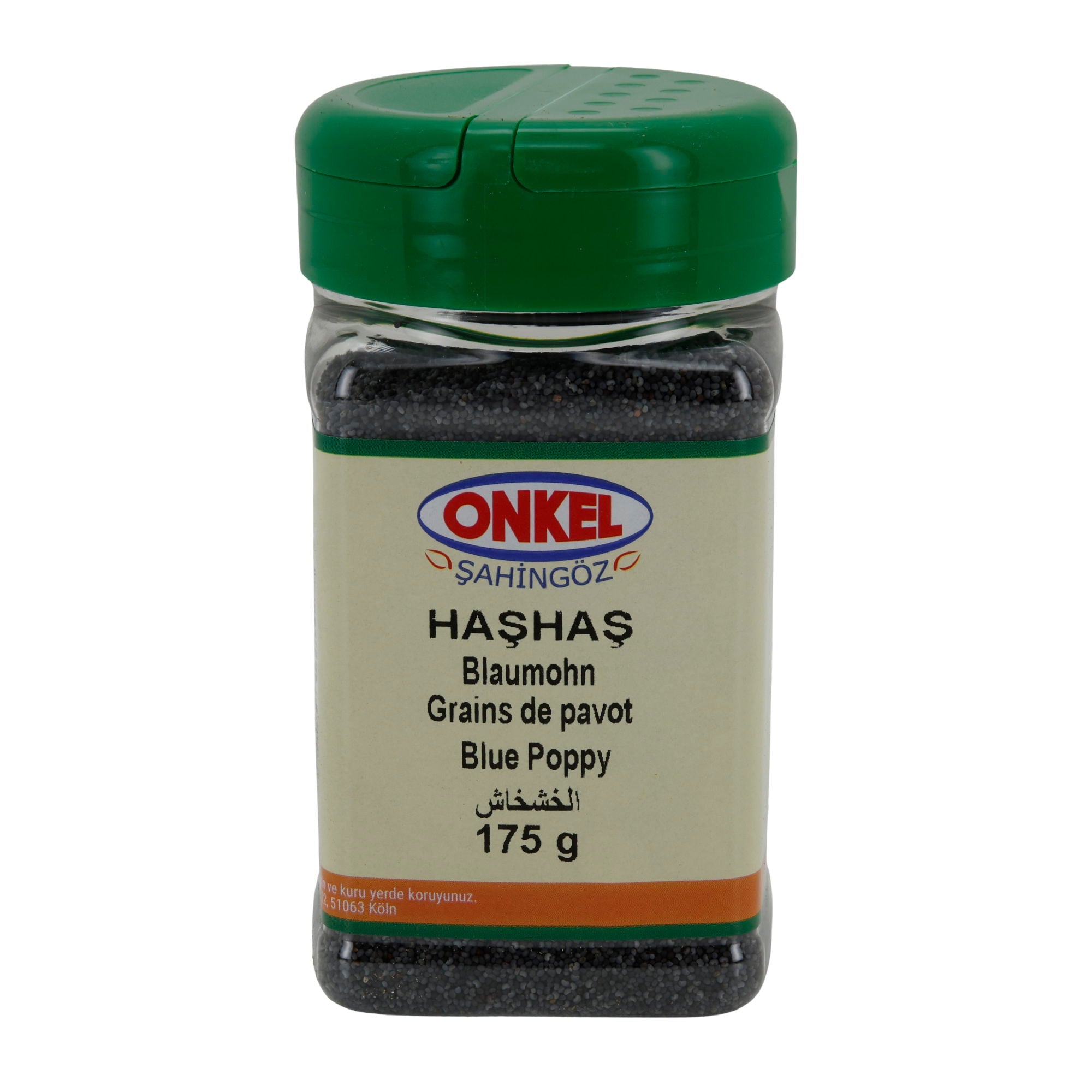 Blaumohn Onkel Haşhaş | Samen | Nussiges Aroma | 175 g ONKEL SAHINGÖZ